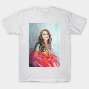 Watercolour portrait of an Eastern Dancer T-Shirt